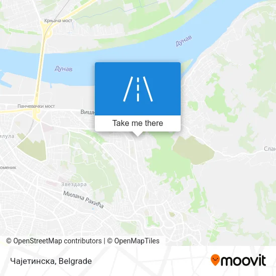 Чајетинска map