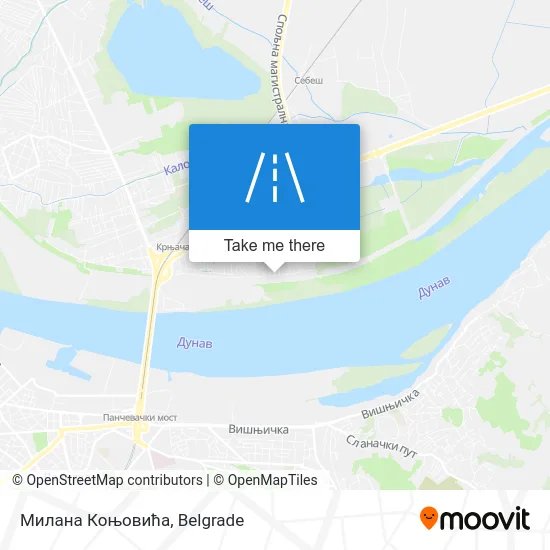 Милана Коњовића map
