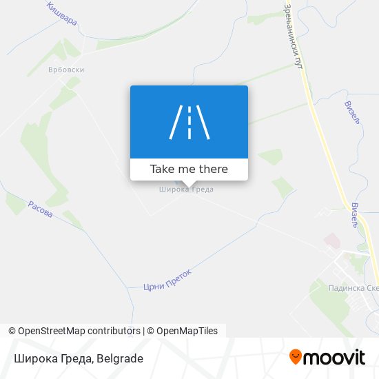 Широка Греда map