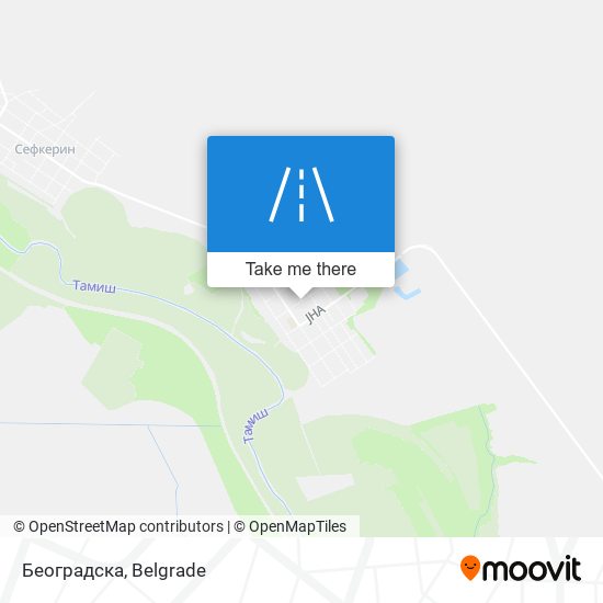 Београдска map