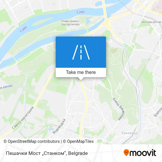 Пешачки Мост „Станком“ map