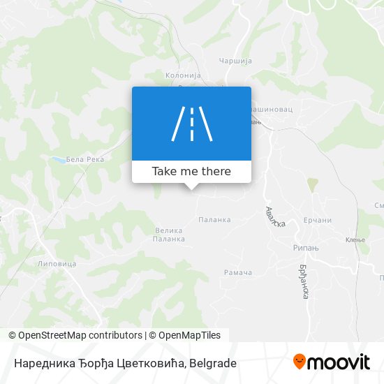 Наредника Ђорђа Цветковића map