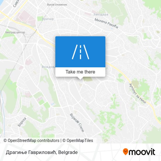 Драгиње Гавриловић map
