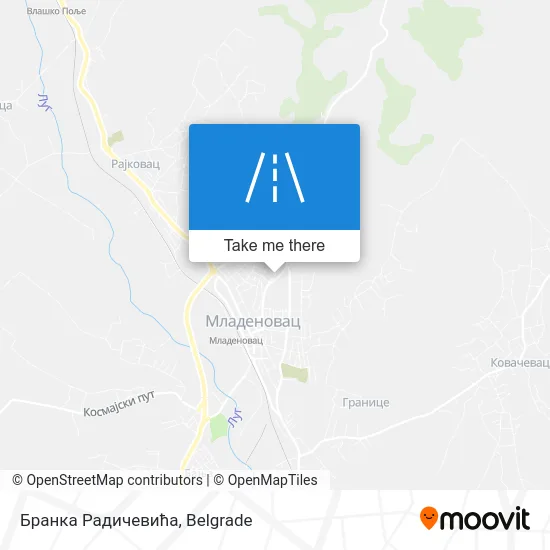 Бранка Радичевића map