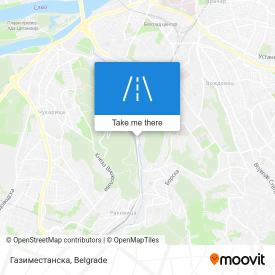 Газиместанска map