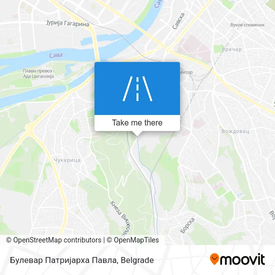Булевар Патријарха Павла map