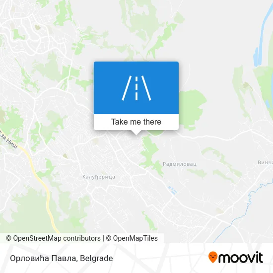 Орловића Павла map