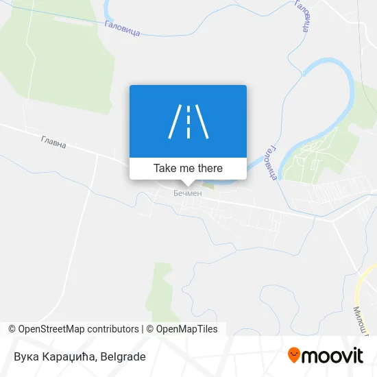 Вука Караџића map