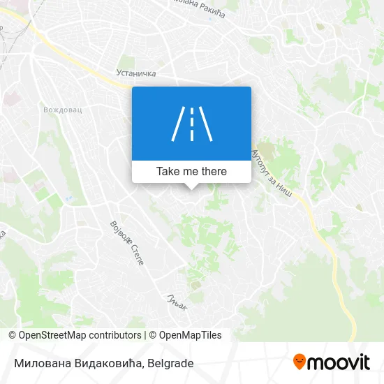 Милована Видаковића map