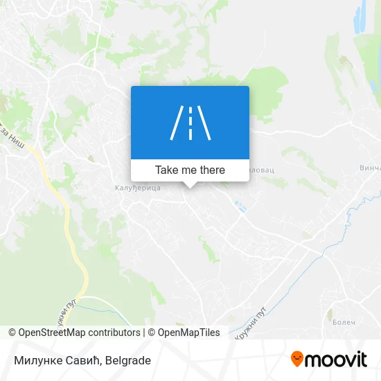 Милунке Савић map