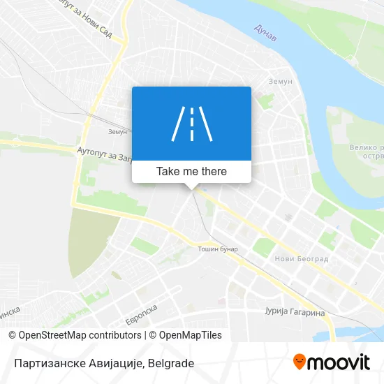 Партизанске Авијације map