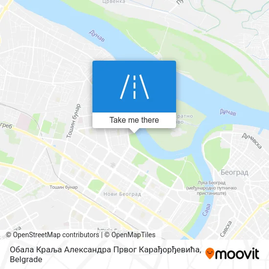 Обала Краља Александра Првог Карађорђевића map