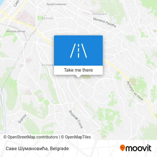Саве Шумановића map