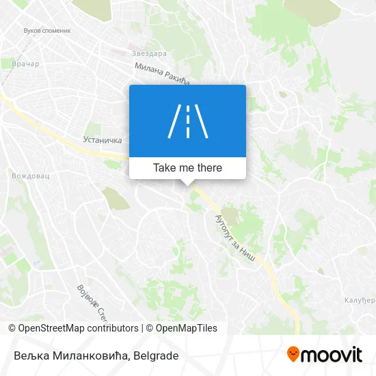 Вељка Миланковића map