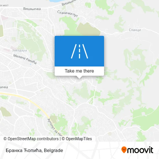 Бранка Ћопића map