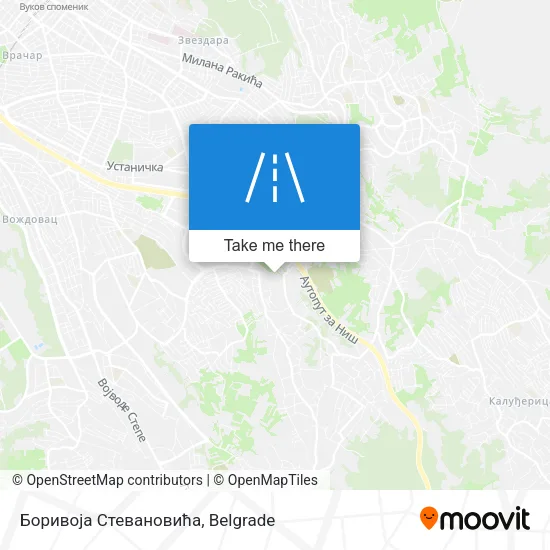 Боривоја Стевановића map