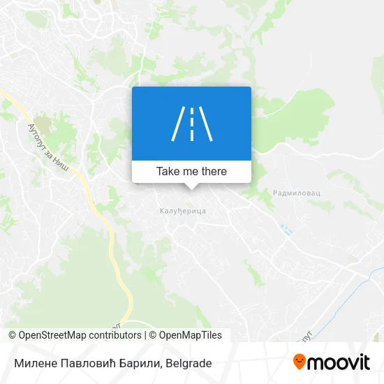 Милене Павловић Барили map