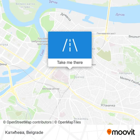 Катићева map