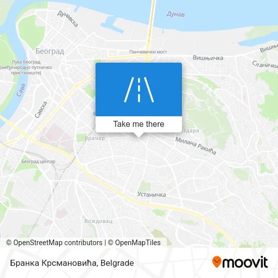 Бранка Крсмановића map