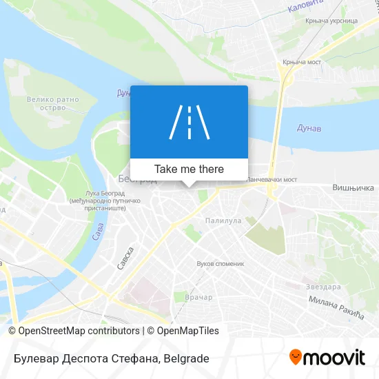 Булевар Деспота Стефана map