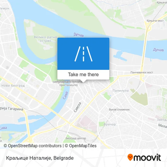 Краљице Наталије map