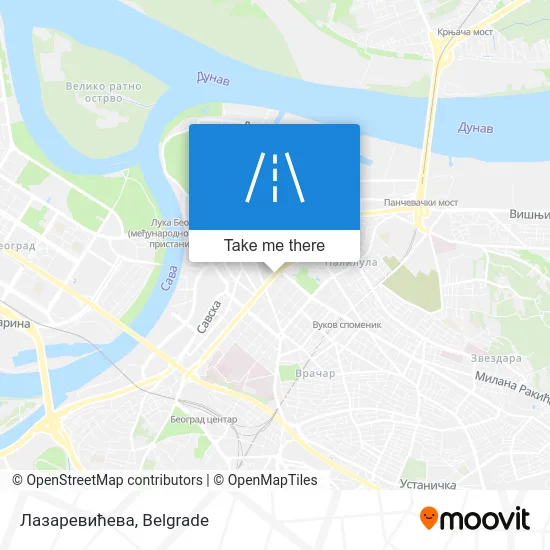 Лазаревићева map