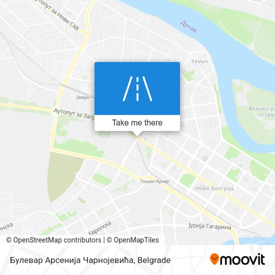 Булевар Арсенија Чарнојевића map