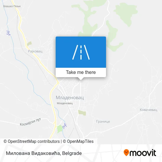 Милована Видаковића map