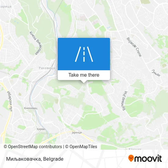Миљаковачка map
