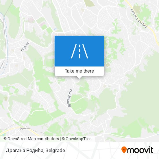 Драгана Родића map