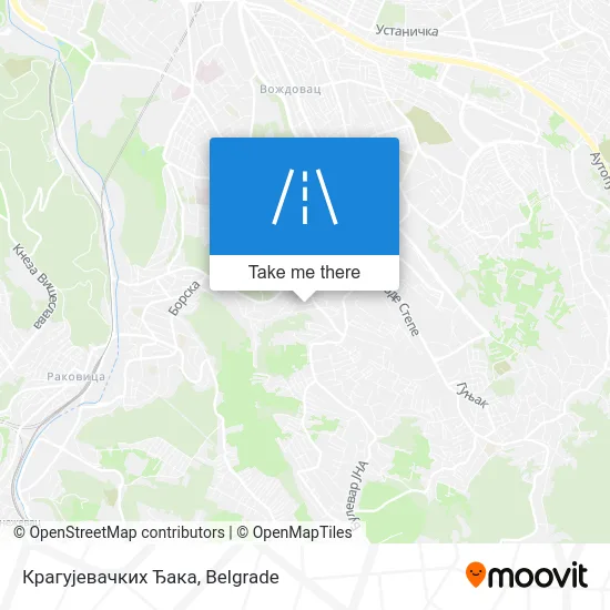 Крагујевачких Ђака map