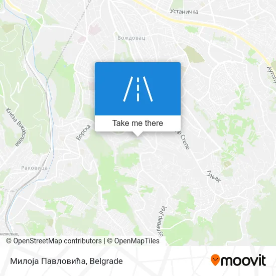 Милоја Павловића map