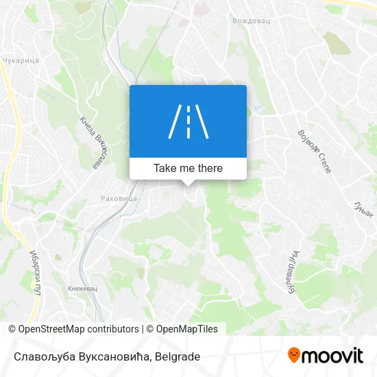 Славољуба Вуксановића map