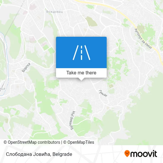 Слободана Јовића map