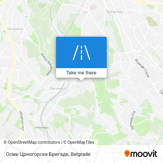 Осме Црногорске Бригаде map