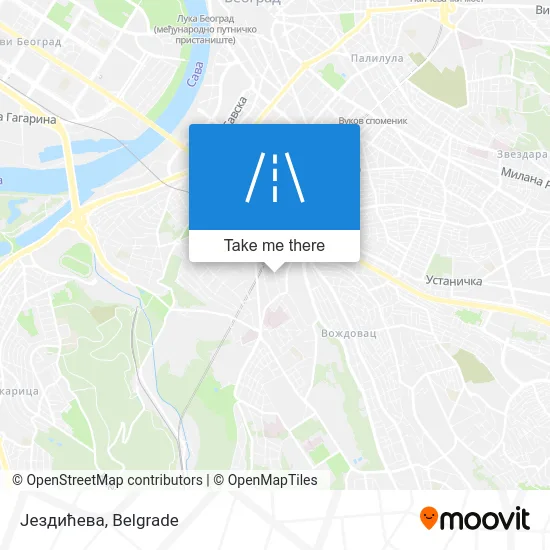 Јездићева map