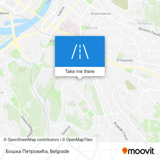 Бошка Петровића map