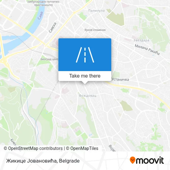 Жикице Јовановића map