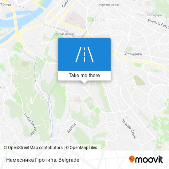 Намесника Протића map