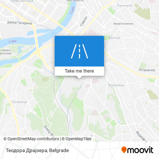 Теодора Драјзера map