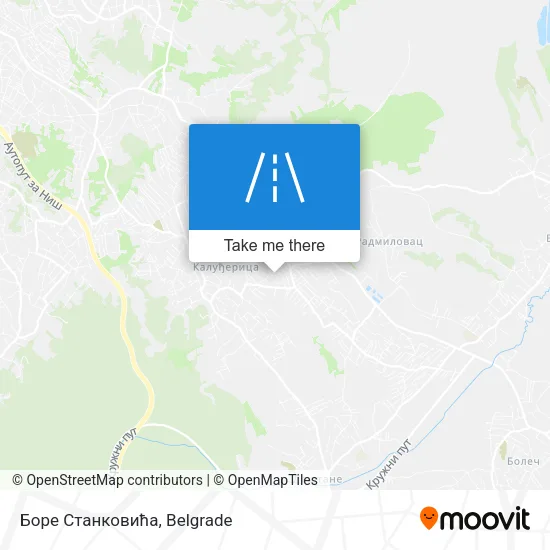 Боре Станковића map