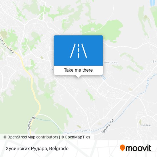 Хусинских Рудара map