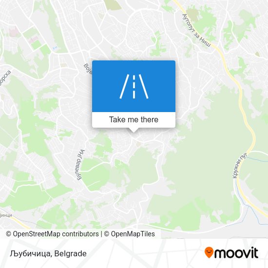 Љубичица map