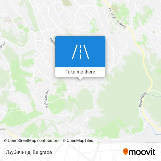 Љубичица map