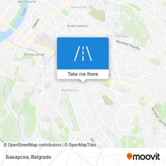 Бакарска map