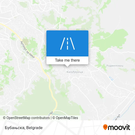 Бубањска map