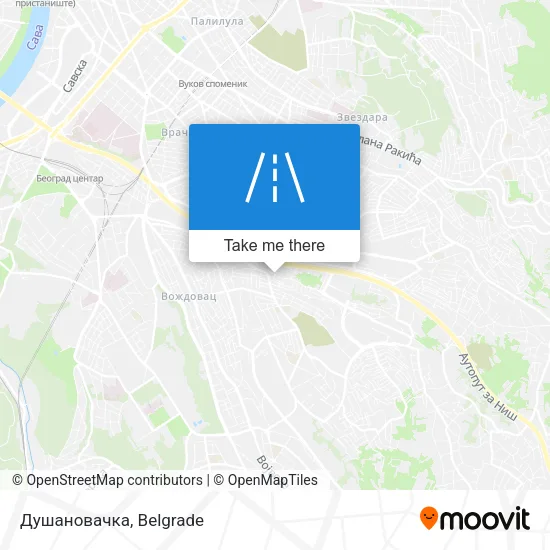 Душановачка map