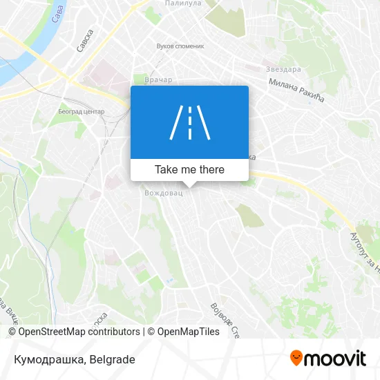 Кумодрашка map