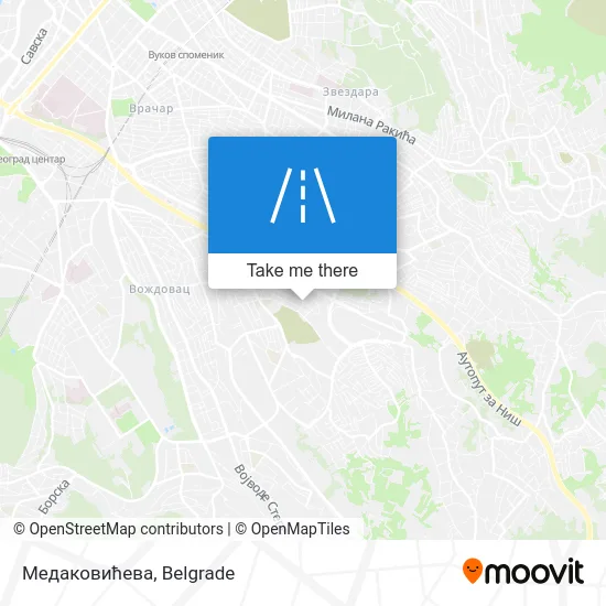 Медаковићева map