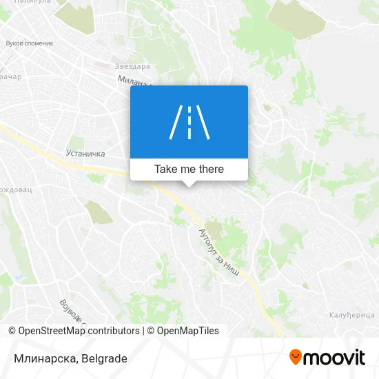 Млинарска map